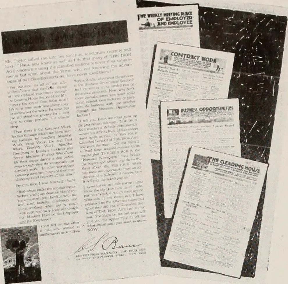 An illustration from Canadian printer & publisher, 1916, leaf 613