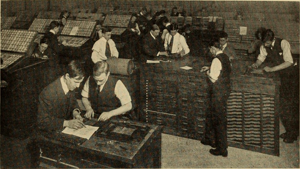 An illustration from Canadian printer & publisher, 1916, leaf 98