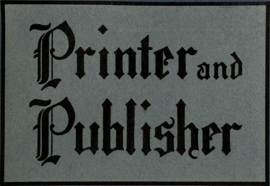 An illustration from Canadian printer & publisher, 1917, leaf 4