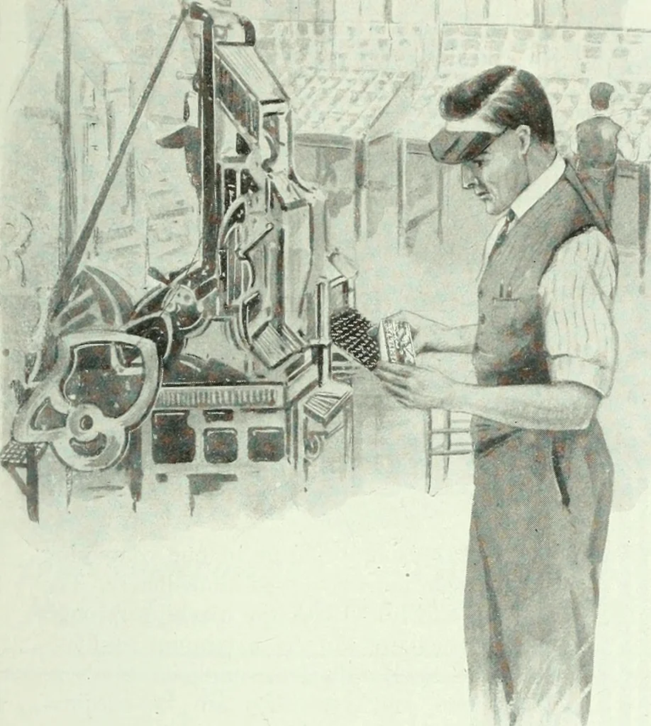 An illustration from Canadian printer & publisher, 1918, leaf 340