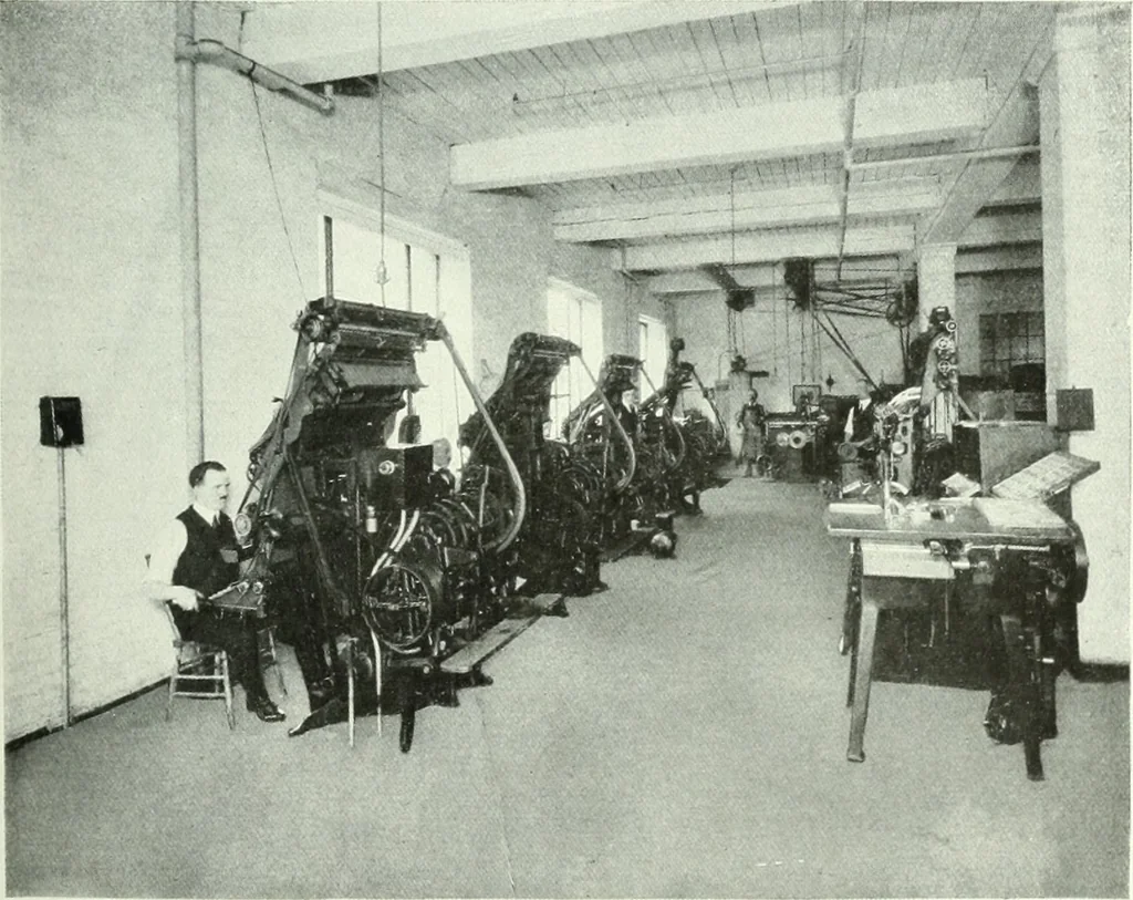 An illustration from Canadian printer & publisher, 1918, leaf 516