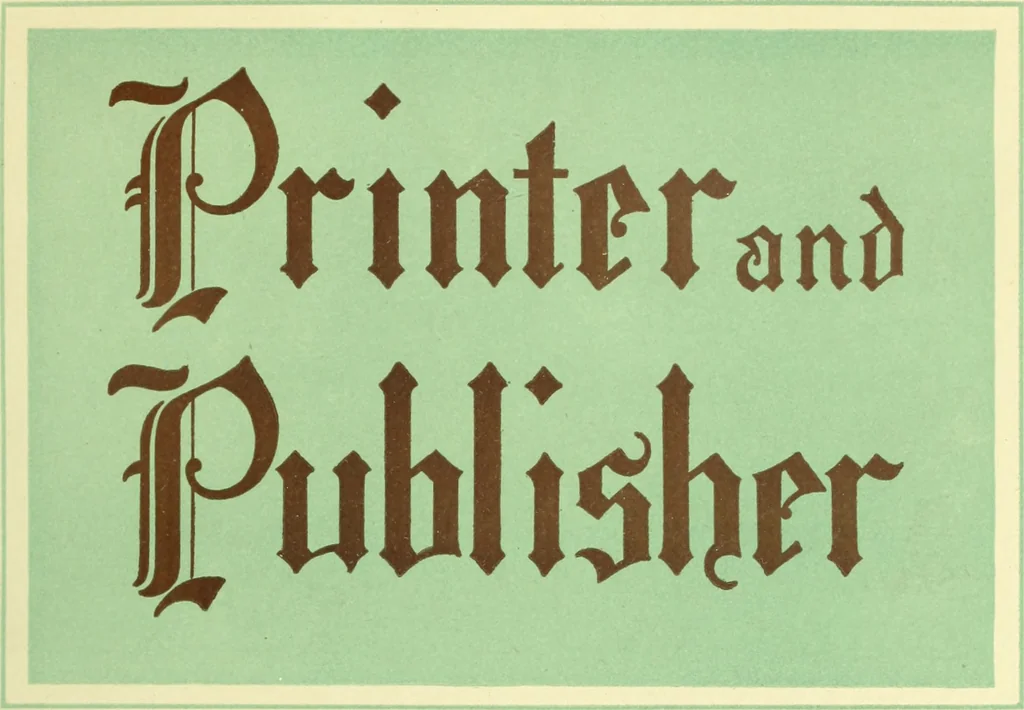 An illustration from Canadian printer & publisher, 1918, leaf 62