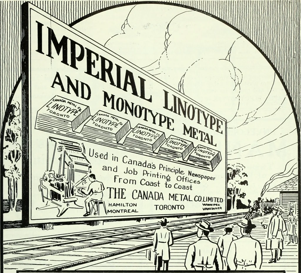 An illustration from Canadian printer & publisher, 1918, leaf 694