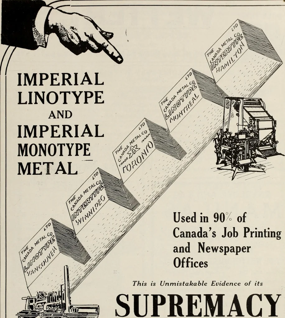 An illustration from Canadian printer & publisher, 1919, leaf 114