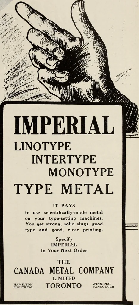 An illustration from Canadian printer & publisher, 1919, leaf 442