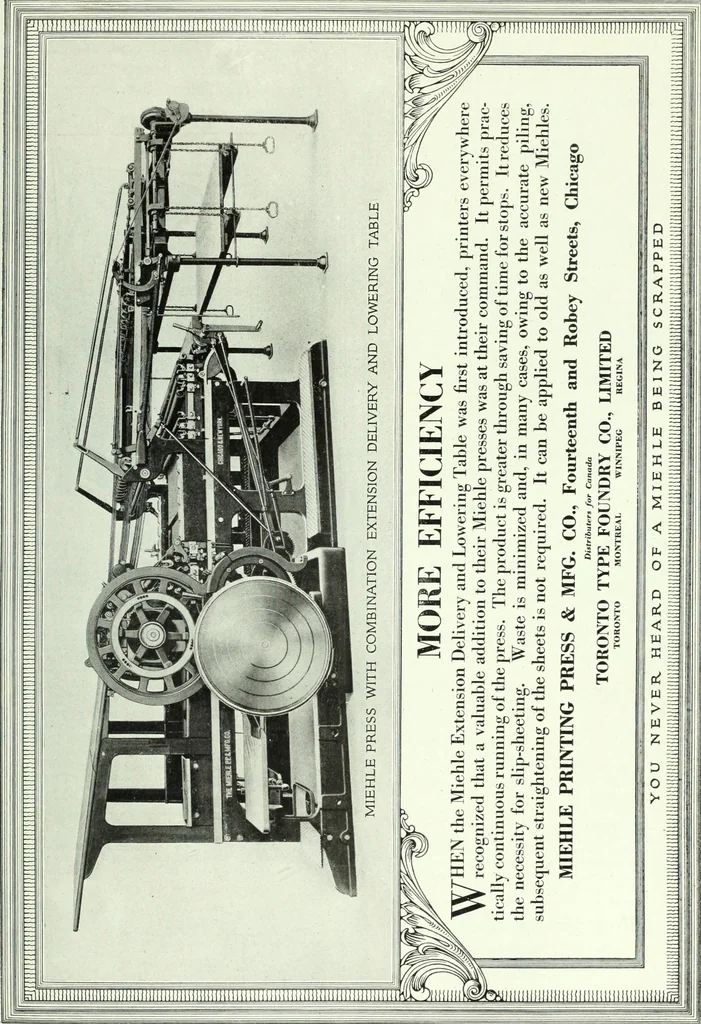 An illustration from Canadian printer & publisher, 1920, leaf 410