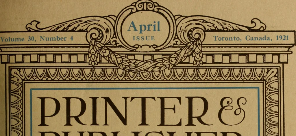 An illustration from Canadian printer & publisher, 1921, leaf 226