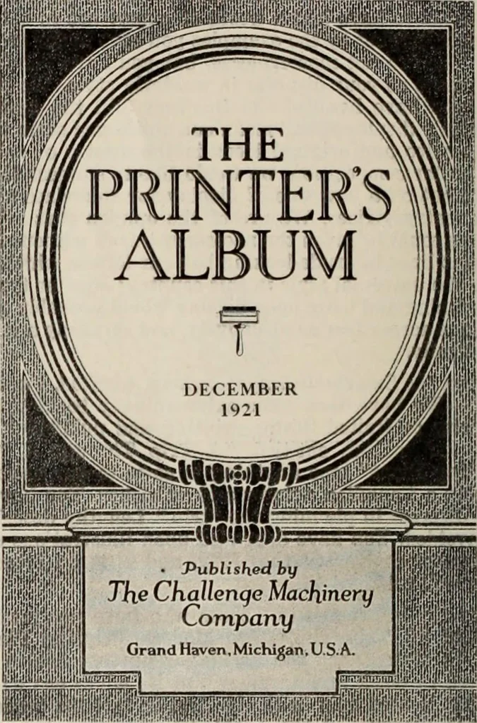 An illustration from Canadian printer & publisher, 1921, leaf 879