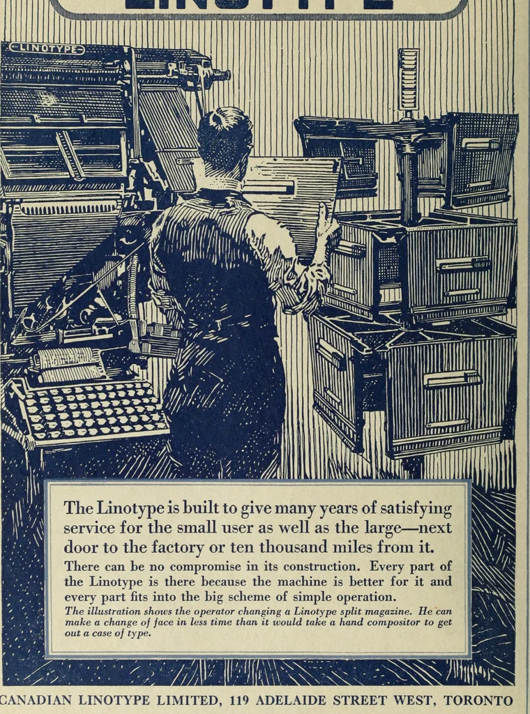 An illustration from Canadian printer & publisher, 1922, leaf 541