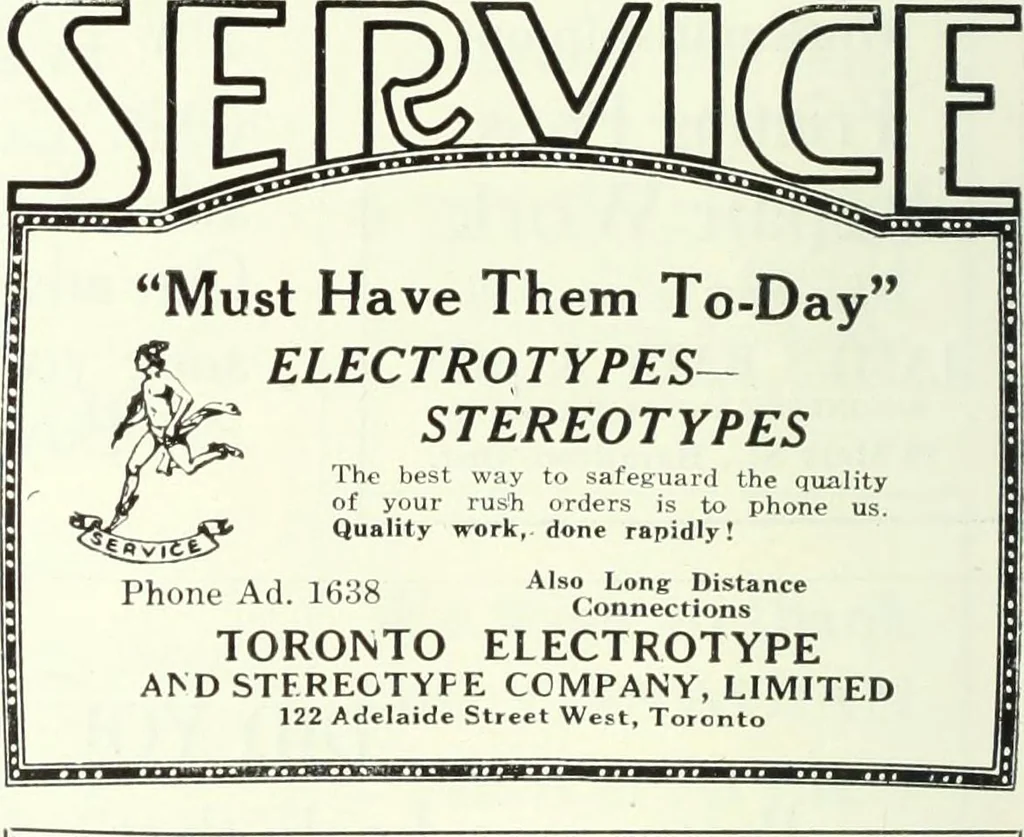 An illustration from Canadian printer & publisher, 1922, leaf 69