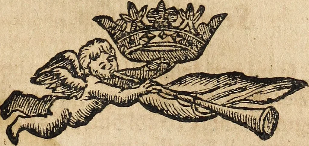 An illustration from Canto harmonico : in cinque parti diviso, col quale si può arriuare alla perfetta cognitione del canto fermo, 1690, leaf 108