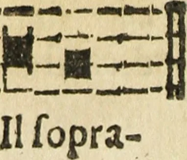 An illustration from Canto harmonico : in cinque parti diviso, col quale si può arriuare alla perfetta cognitione del canto fermo, 1690, leaf 141