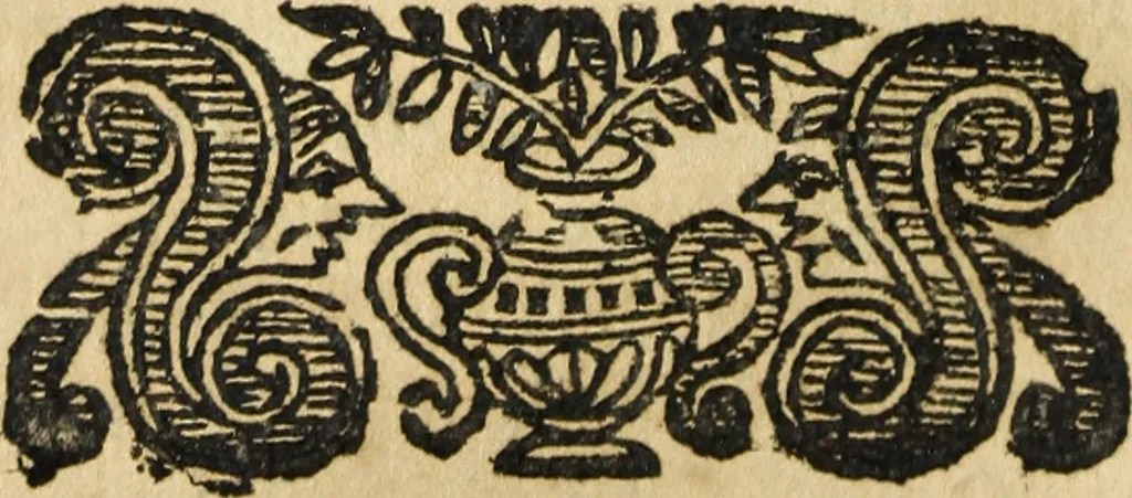 An illustration from Canto harmonico : in cinque parti diviso, col quale si può arriuare alla perfetta cognitione del canto fermo, 1690, leaf 165