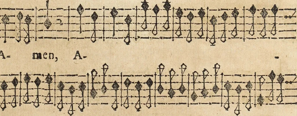 An illustration from Canto harmonico : in cinque parti diviso, col quale si può arriuare alla perfetta cognitione del canto fermo, 1690, leaf 274