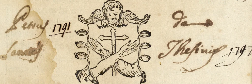 An illustration from Canto harmonico : in cinque parti diviso, col quale si può arriuare alla perfetta cognitione del canto fermo, 1690, leaf 6