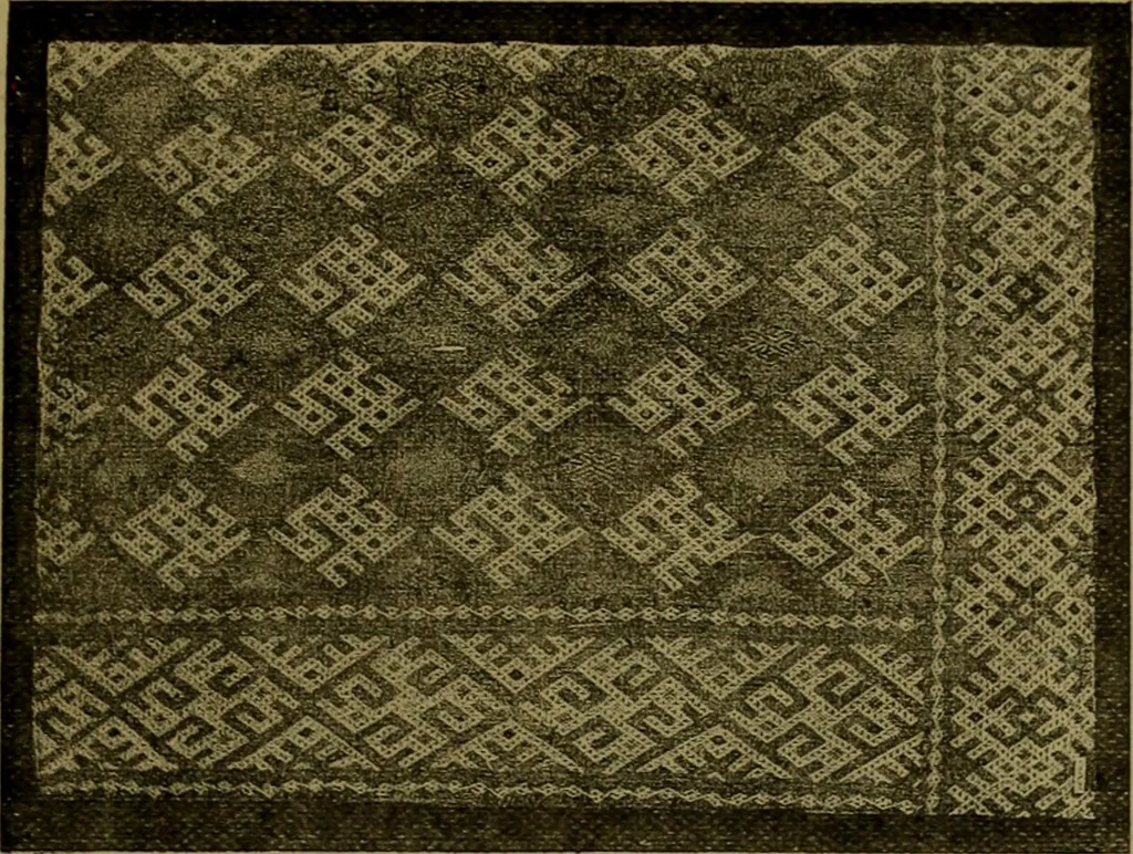 An illustration from Cantor lectures on the arts of tapestry making and embroidery ... delivered before the Society, April 5th, 12th and 19th, 1886, 1886, leaf 12