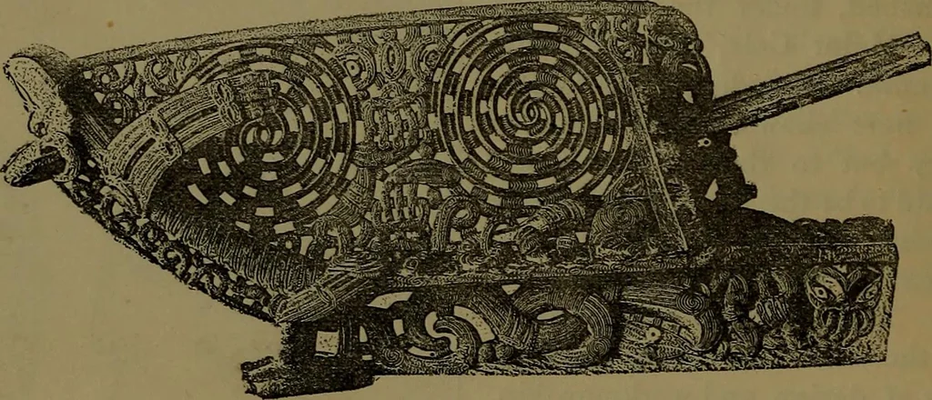 An illustration from Cantor lectures on the arts of tapestry making and embroidery ... delivered before the Society, April 5th, 12th and 19th, 1886, 1886, leaf 15