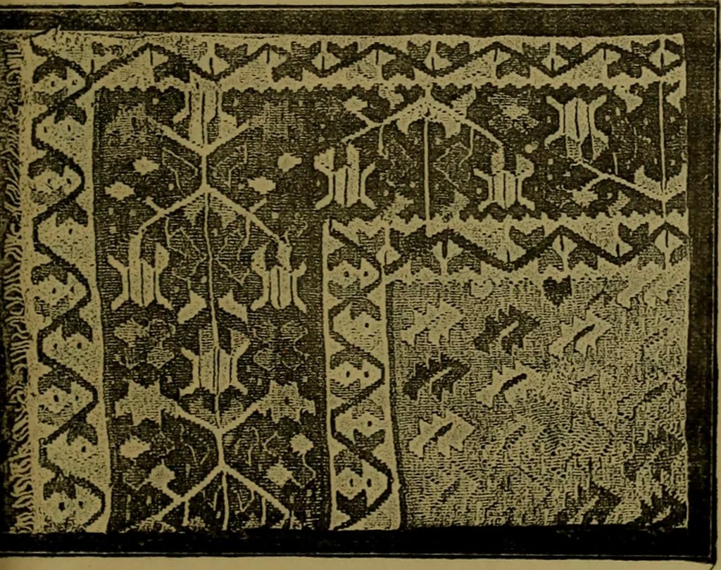 An illustration from Cantor lectures on the arts of tapestry making and embroidery ... delivered before the Society, April 5th, 12th and 19th, 1886, 1886, leaf 22