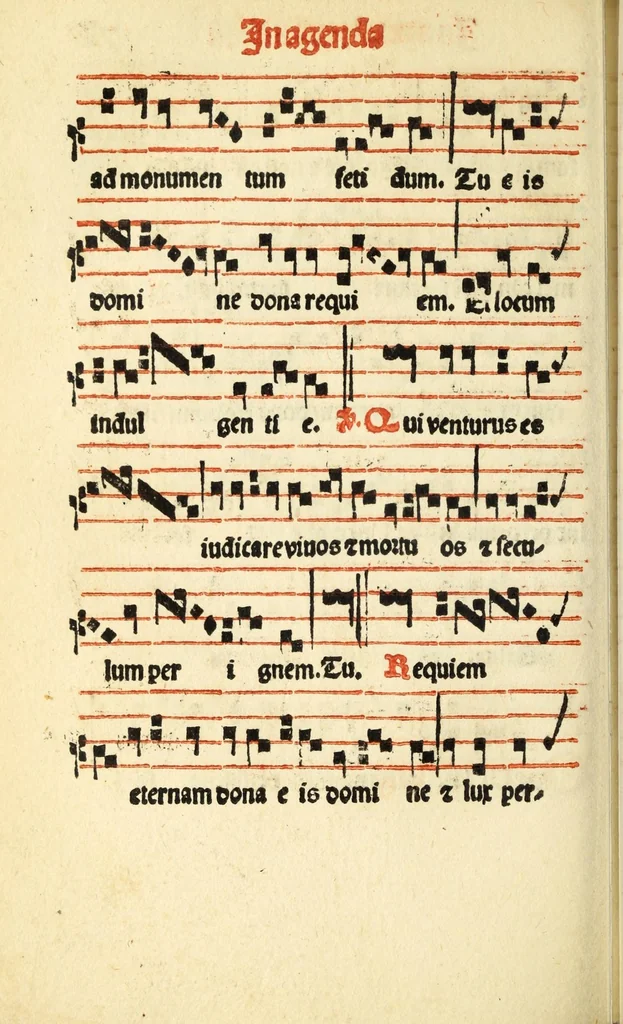 An illustration from Cantus monastici formula noviter impressa : ac in melius redacta : cui aliqua que deerant : consilio multoru[m] adiu[n]cta, 1523, leaf 160