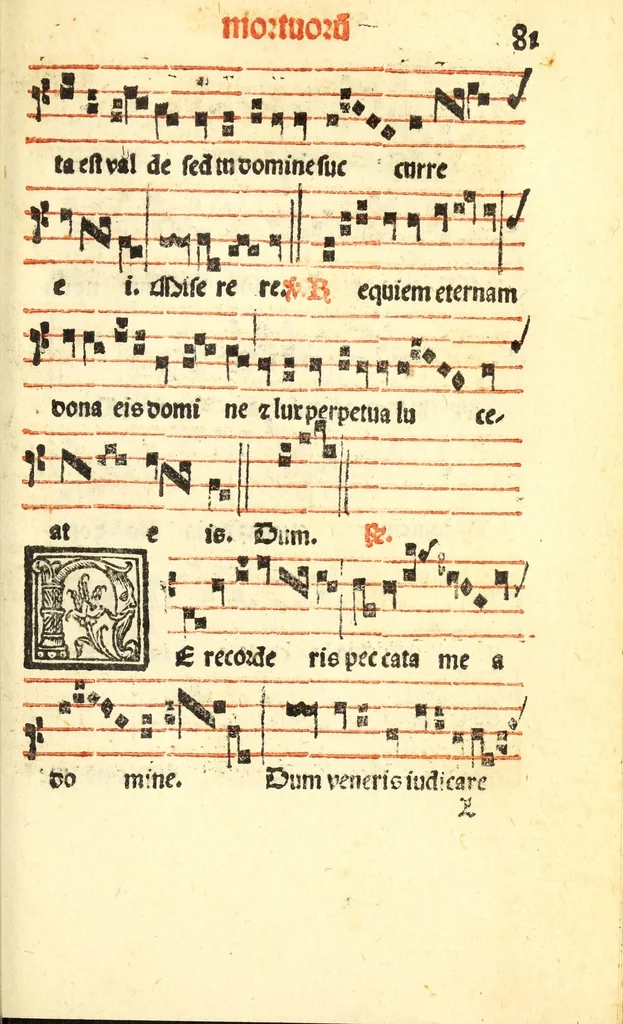 An illustration from Cantus monastici formula noviter impressa : ac in melius redacta : cui aliqua que deerant : consilio multoru[m] adiu[n]cta, 1523, leaf 165