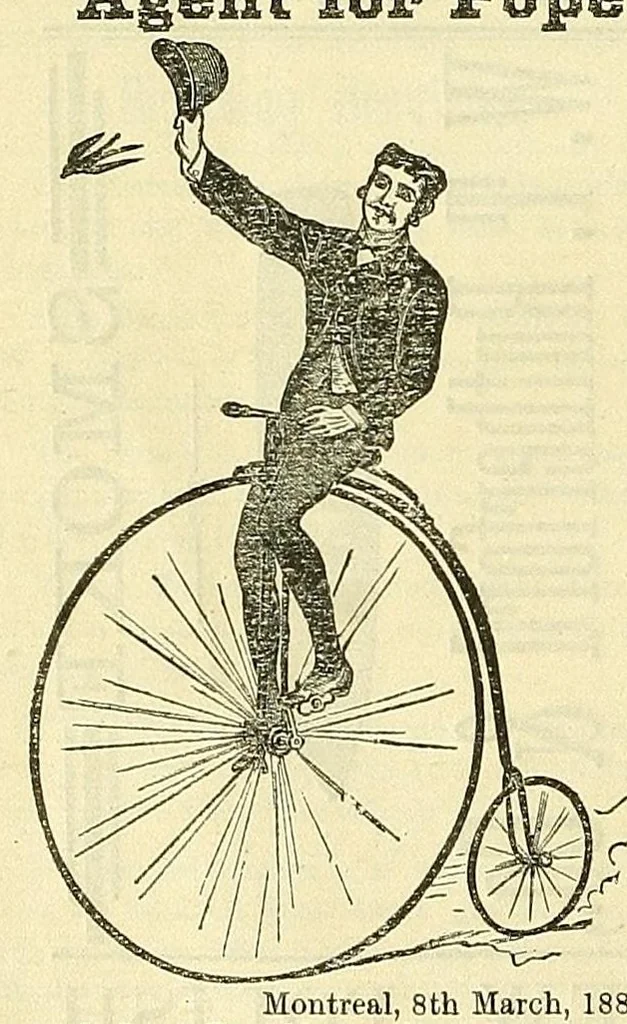 An illustration from Canadian wheelman, 1883, leaf 120