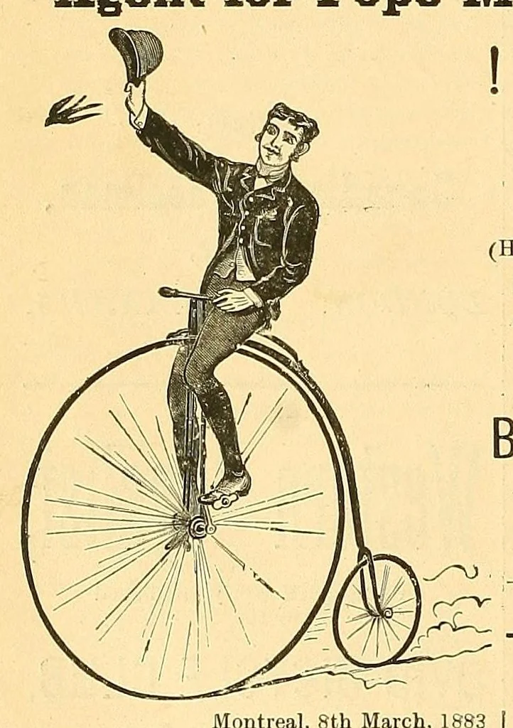 An illustration from Canadian wheelman, 1883, leaf 34