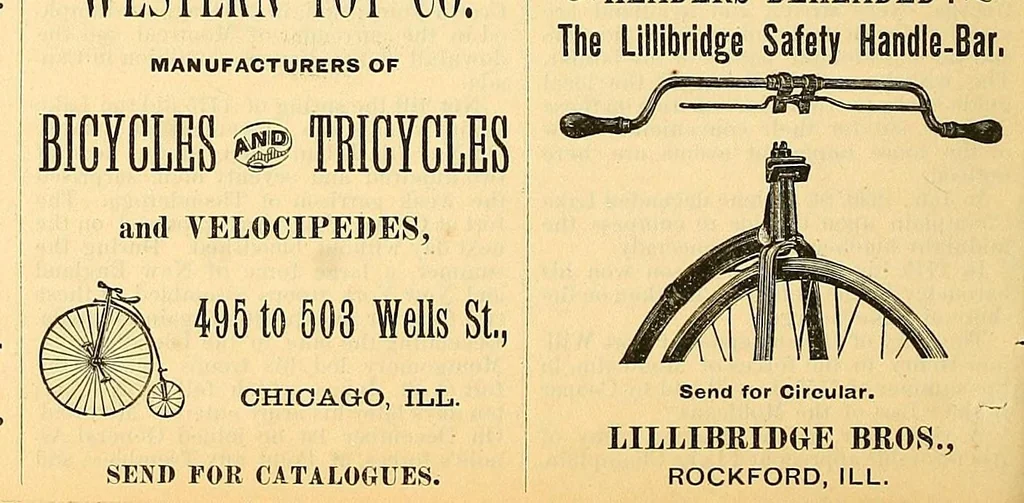 An illustration from Canadian wheelman, 1883, leaf 90