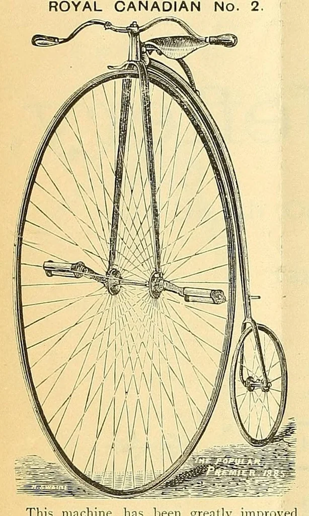 An illustration from Canadian wheelman, 1883, leaf 82