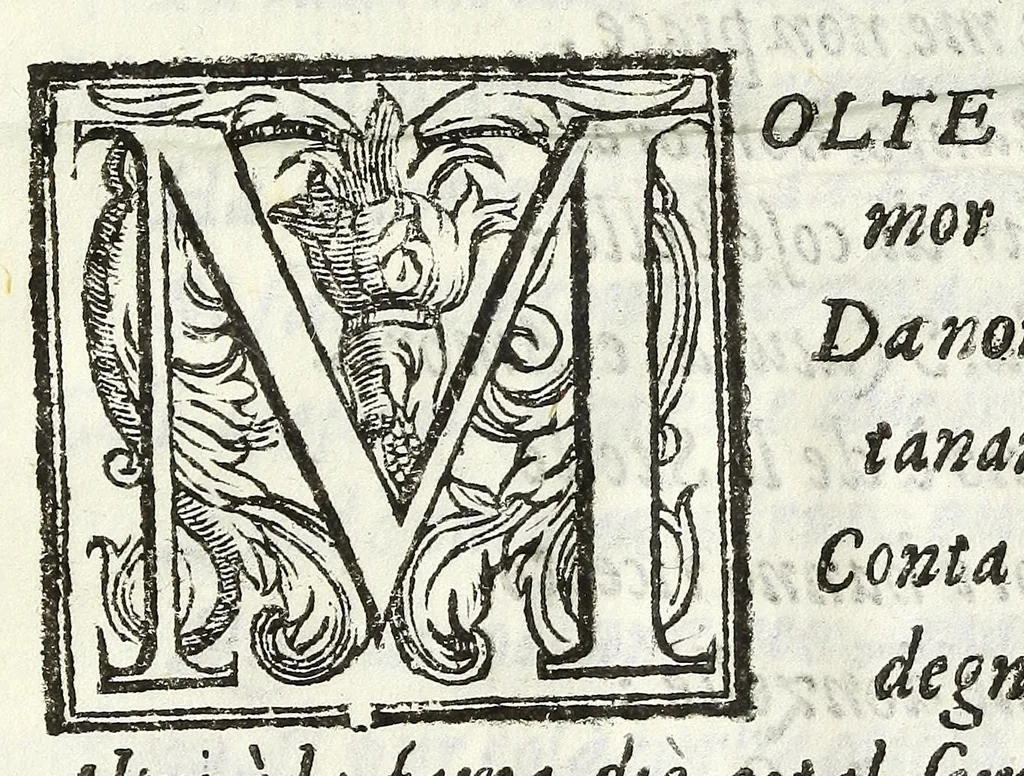 An illustration from Capitoli della bellezza, 1605, leaf 45