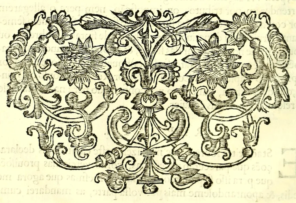 An illustration from Capitulos gerais a presentados a el Rey D. Ioão Nosso Senhor IIII. deste nome, XIIII. Rey de Portugal, : nas Cortes celebradas em Lisboa com os tres estados em 28. de ianeiro de 1641. Com suas repostas de 12. de sete[m]bro do anno de 1642, No 2. do seu Reynado, & 38. de sua idade. Com as replicas, repostas, & declaraços dellas em 1645. Por mandado de S.M. & ordem do D. Thome Pinheiro da Veiga do seu Conselho, dezembargador do paço, & procurador da coroa, 1645, leaf 48
