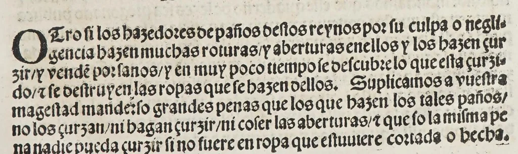 An illustration from Capitulos nueuamente concedidos por la S.C.C.M. del emperador y rey n[uest]ro señor: en las cortes que tuuo, y celebro en la ciudad de Toledo en el año passado de. M.D. y. xxxix. años. : Con la declaracion d[e] las pregmaticas d[e] las mulas, y q[ua]rtaos [sic]. Ju[n]tamente co[n] los capitulos dicedidos e[n] las cortes q[ue] assi mismo tuuo, y celebro e[n] la villa de Valladolid: este año de mill [et] quinie[n]tos y. xl. ii. años., 1542, leaf 29