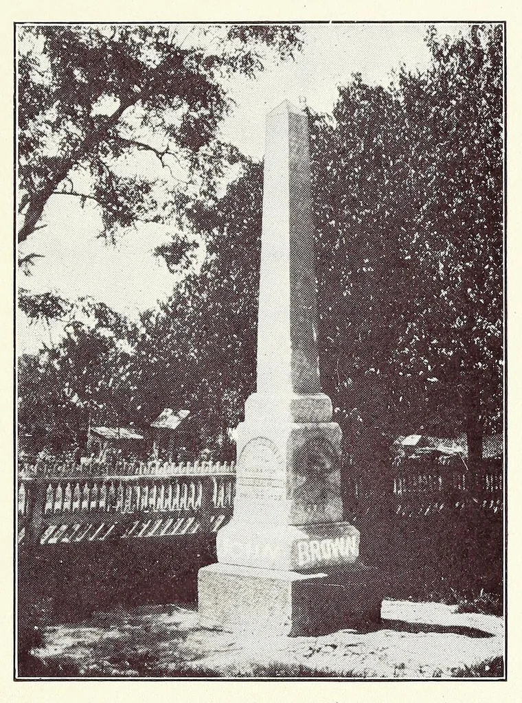 An illustration from The capture and execution of John Brown; a tale of martyrdom, 1906, leaf 117