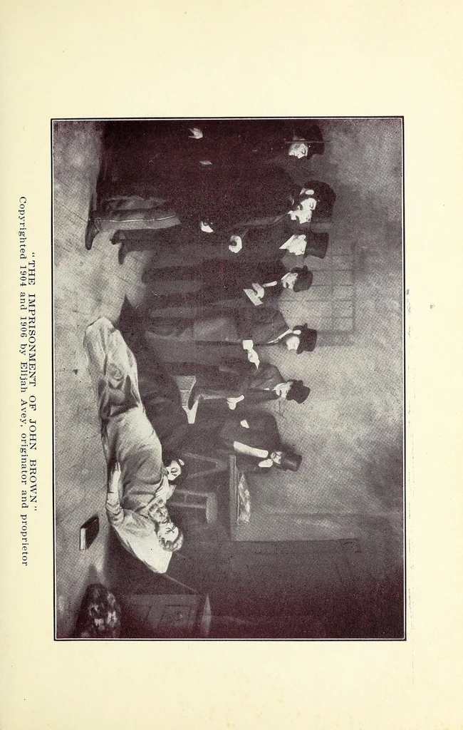 An illustration from The capture and execution of John Brown; a tale of martyrdom, 1906, leaf 21