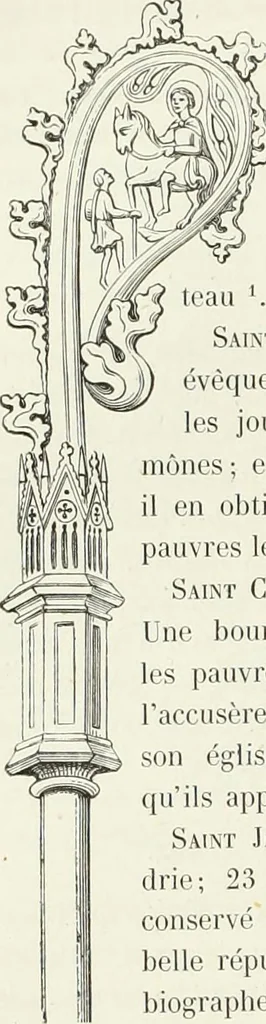 An illustration from Caractâeristiques des saints dans l'art populaire, 1867, leaf 103
