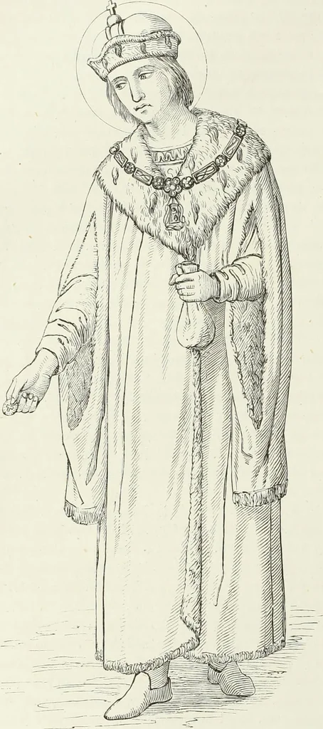 An illustration from Caractâeristiques des saints dans l'art populaire, 1867, leaf 105
