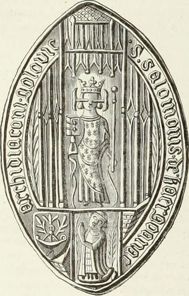 An illustration from Caractâeristiques des saints dans l'art populaire, 1867, leaf 115