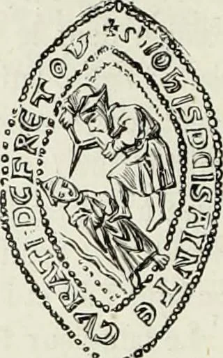 An illustration from Caractâeristiques des saints dans l'art populaire, 1867, leaf 115