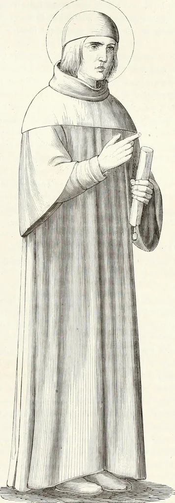 An illustration from Caractâeristiques des saints dans l'art populaire, 1867, leaf 118