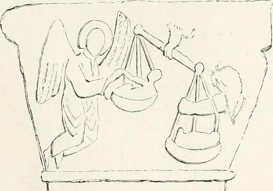 An illustration from Caractâeristiques des saints dans l'art populaire, 1867, leaf 120