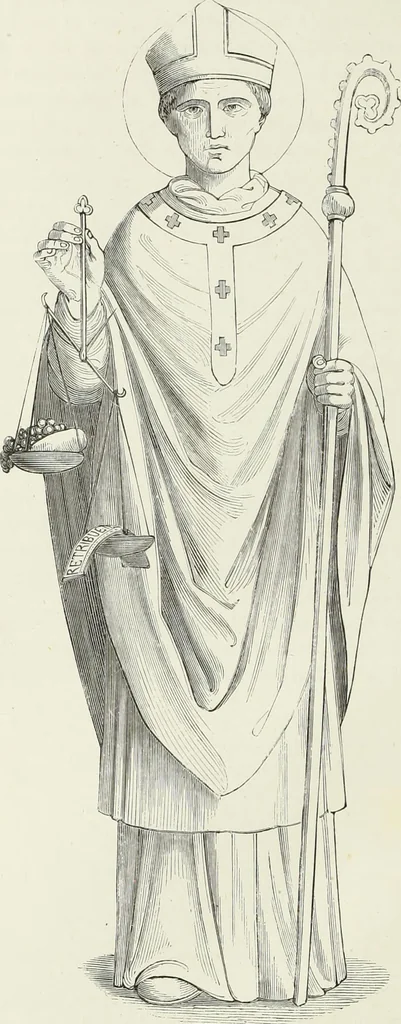 An illustration from Caractâeristiques des saints dans l'art populaire, 1867, leaf 121