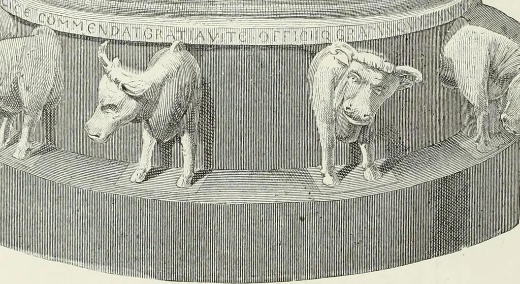 An illustration from Caractâeristiques des saints dans l'art populaire, 1867, leaf 129
