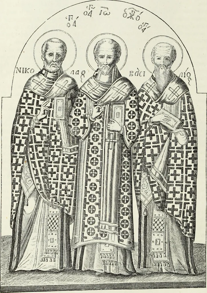 An illustration from Caractâeristiques des saints dans l'art populaire, 1867, leaf 131