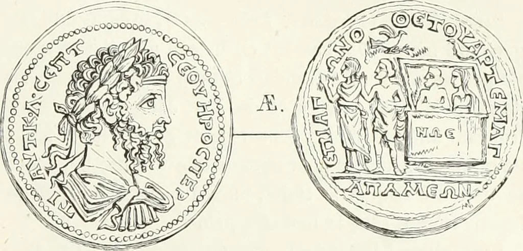 An illustration from Caractâeristiques des saints dans l'art populaire, 1867, leaf 134