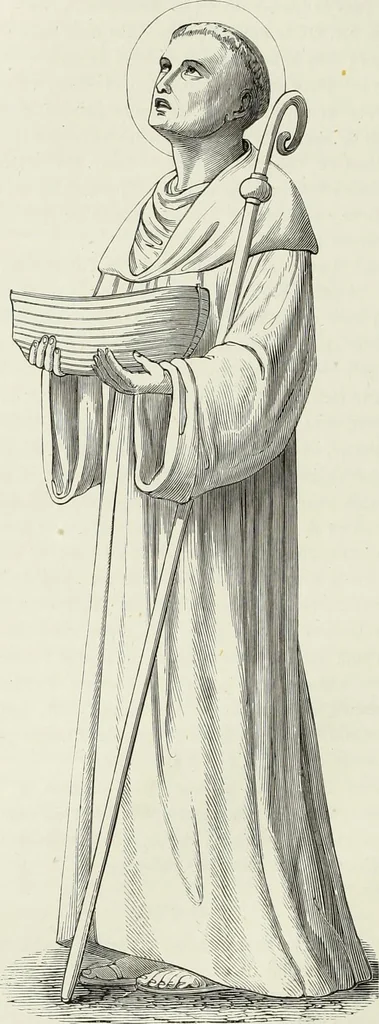 An illustration from Caractâeristiques des saints dans l'art populaire, 1867, leaf 135
