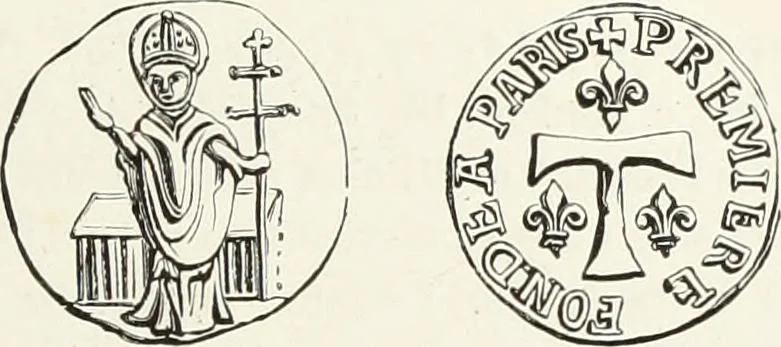 An illustration from Caractâeristiques des saints dans l'art populaire, 1867, leaf 144