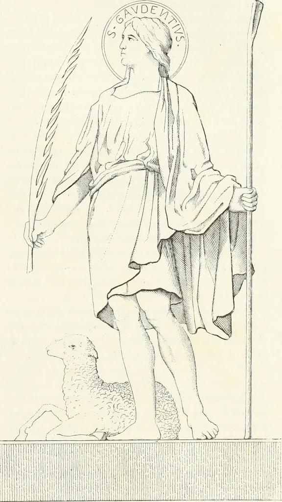An illustration from Caractâeristiques des saints dans l'art populaire, 1867, leaf 146