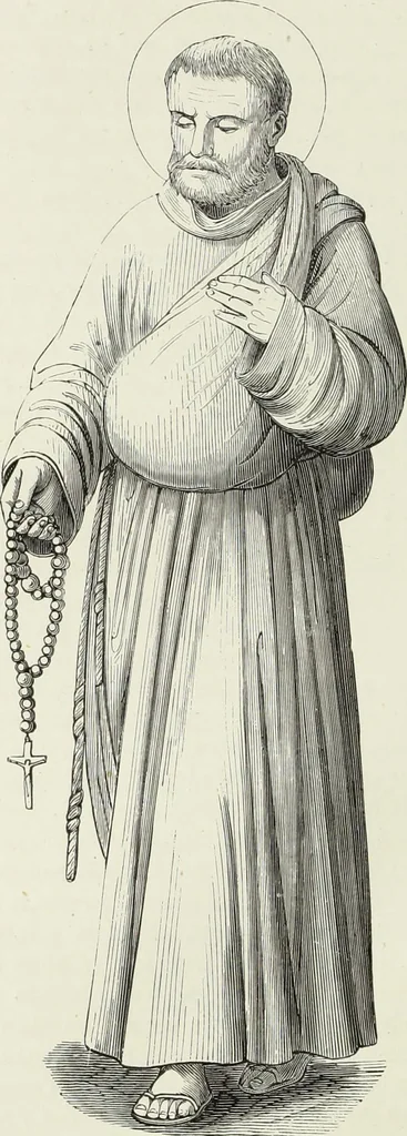 An illustration from Caractâeristiques des saints dans l'art populaire, 1867, leaf 147