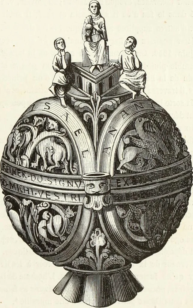 An illustration from Caractâeristiques des saints dans l'art populaire, 1867, leaf 162