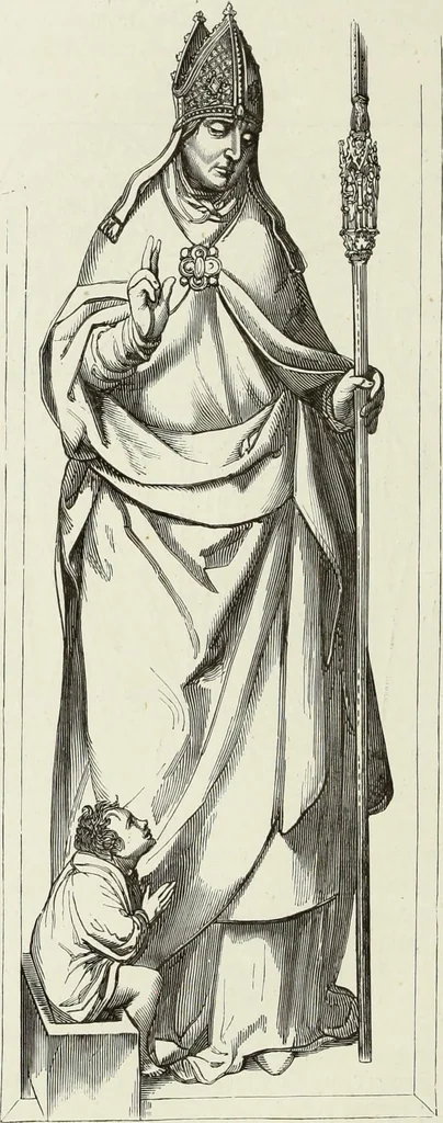 An illustration from Caractâeristiques des saints dans l'art populaire, 1867, leaf 167