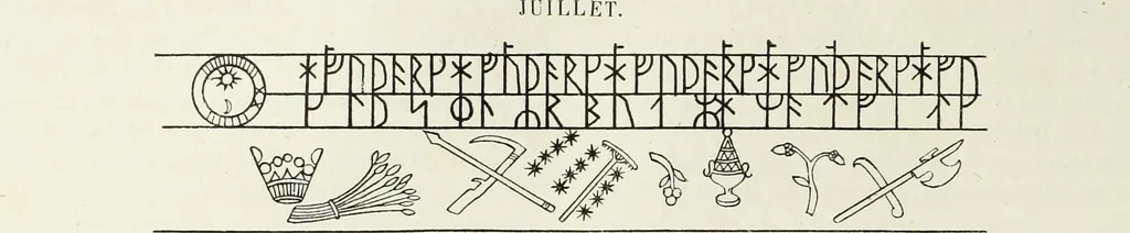 An illustration from Caractâeristiques des saints dans l'art populaire, 1867, leaf 177